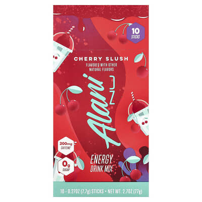 Энергетический напиток Cherry Slush, 10 стиков, 0.27 oz