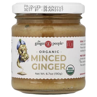 Organic Minced Ginger, 6.7 oz (190 g)
