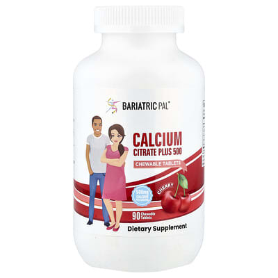 Calcium Citrate Plus 500, вишня, 90 жевательных таблеток