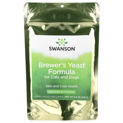 Brewer's Yeast Formula, For Cats and Dogs, 160 Chews, 8.5 oz (240 g)