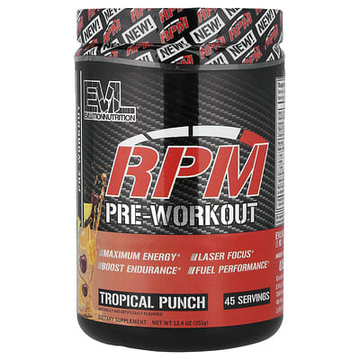 Предтренировочный комплекс RPM Tropical Punch, 12.4 oz (351 g)