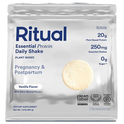 Ritual Протеиновый коктейль Essential Protein Daily Shake, Vanilla, 1 lb (461 g)
