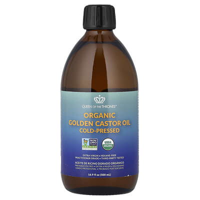 Масло касторовое Queen of the Thrones Organic Golden Cold-Pressed 16.9 fl oz (500 ml)