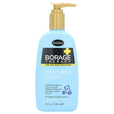 Borage Therapy, Children's Lotion, For Ages 6 Months and Up, Fragrance Free, 8 fl oz (238 ml)