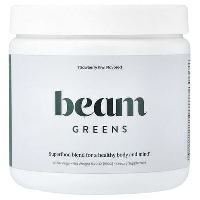 Зеленые смеси, клубника и киви, 5.29 oz (150 g), Beam