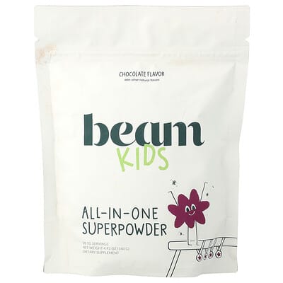 Kids All-in-One Superpowder, Chocolate, 4.93 oz (140 g)
