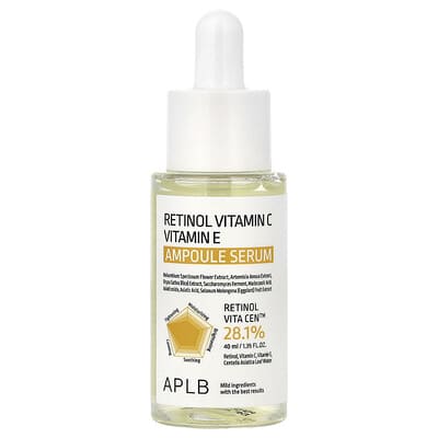 APLB сыворотка-ампула с ретинолом, витамином C и витамином E, 1.35 fl oz (40 ml)