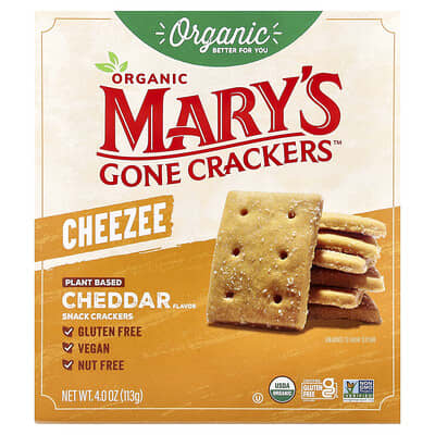 Органические крекеры Mary's Gone Crackers, Cheddar, 4 oz (113 g)