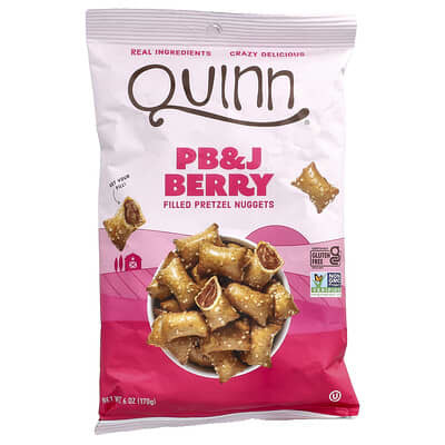 Наггетсы с кренделем Quinn Snacks PB&J Berry, 170 g