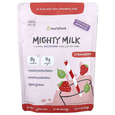 Детское питание Mighty Milk Strawberry, 11.1 oz (315 g)