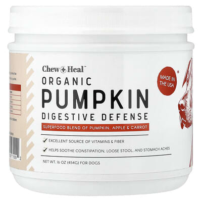 Organic Pumpkin Digestive Defense, For Dogs, 16 oz (454 g)