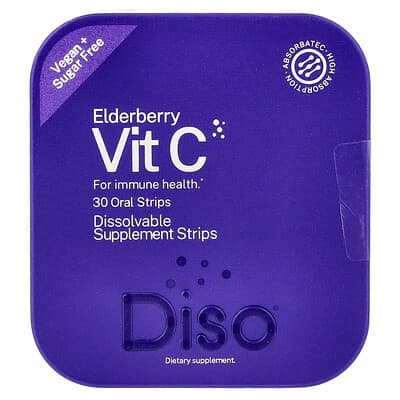 Витаминные полоски Diso Vit C Elderberry 30 Oral Strips