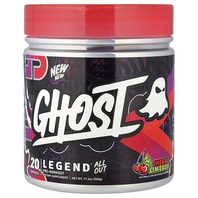 Предтренировочный комплекс Legend® All Out, Cherry Limeade, 17.6 oz (500 g)