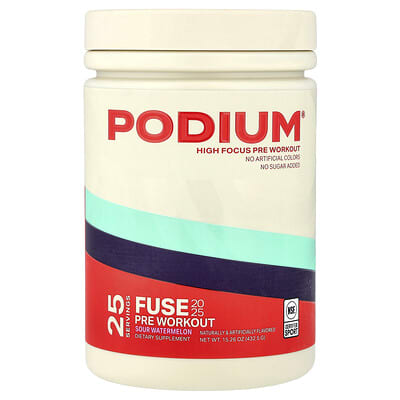 Fuse 2025 Pre Workout, Sour Watermelon, 15.26 oz (432.5 g)