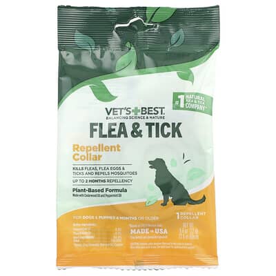 Flea & Tick Repellent Collar, For Dogs & Puppies, 4 Months or Older, 1 Count