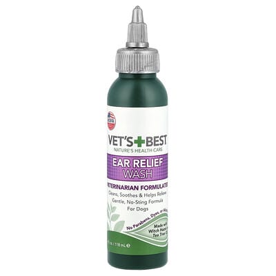 Ear Relief Wash, For Dogs, 4 fl oz (118 ml)