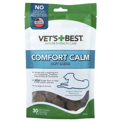 Comfort Calm Soft Chews, For Dogs, All Sizes, 30 Soft Chews, 4.2 oz (120 g)