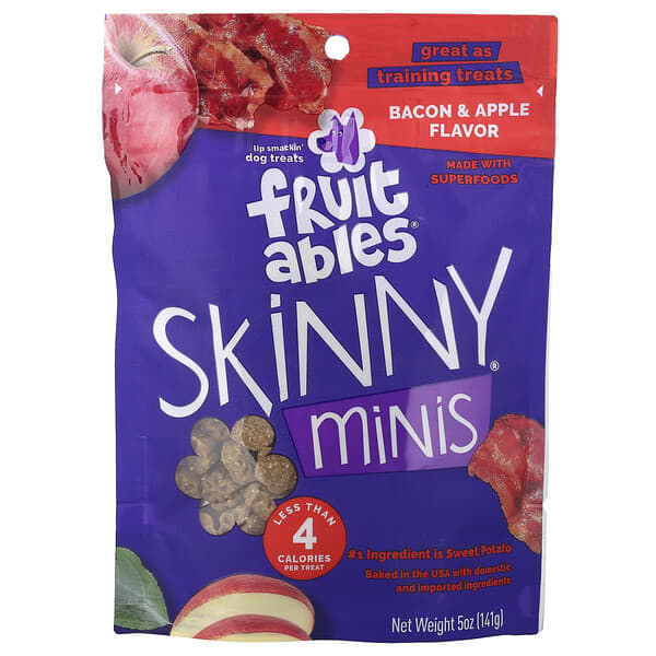 Skinny Minis®, Dog Treats, Bacon & Apple, 5 oz (141 g)