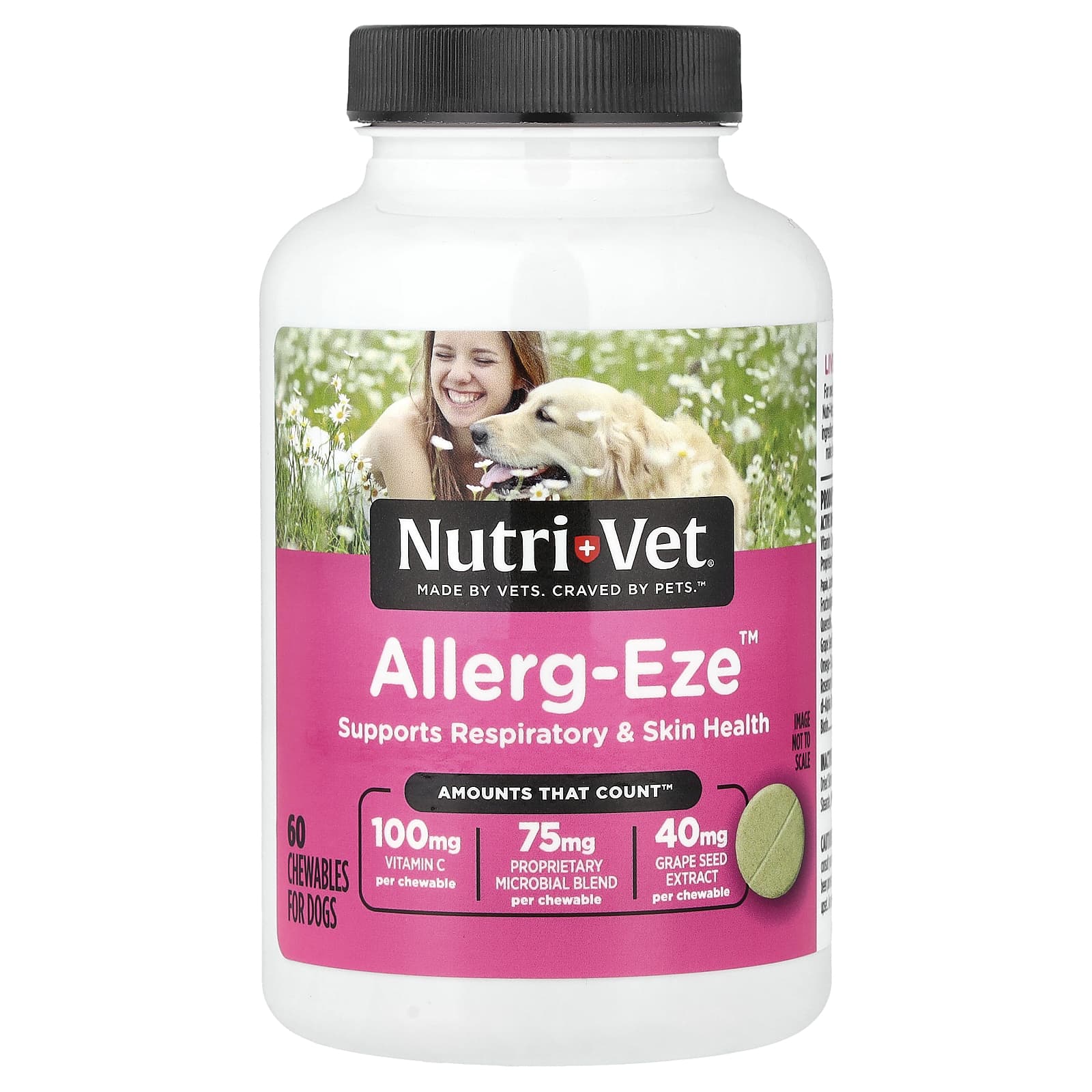 Allerg-Eze™ для собак, 60 жевательных таблеток