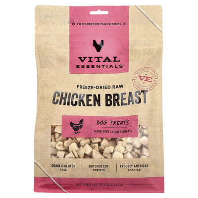 Freeze-Dried Raw Dog Treats, Chicken Breast, 10 oz (283.5 g)
