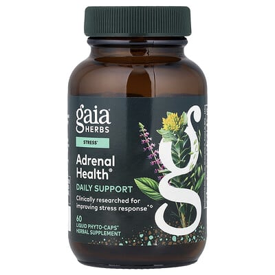 Adrenal Health®, ежедневная поддержка, 60 жидких фитокапсул