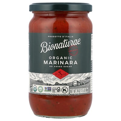 Bionaturae™, органический соус маринара, 24 oz (680 g)