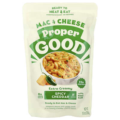 Макароны с сыром, острый чеддер, Medium, 10 oz (283 g)