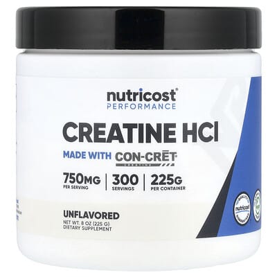 Креатин HCl, Unflavored, 8 oz (225 g)