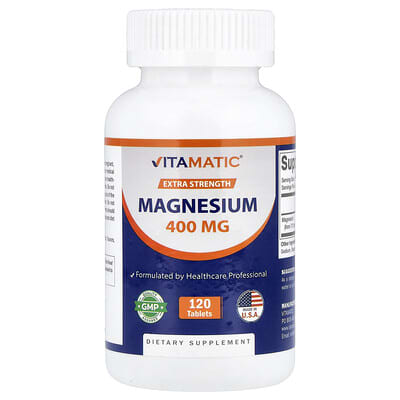 Magnesium, 400 mg, 120 таблеток