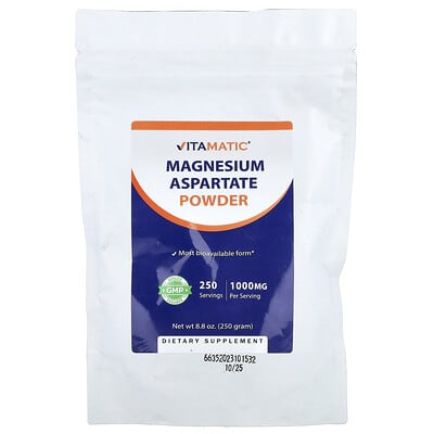 Порошок магния аспартата, 8.8 oz (250 g)