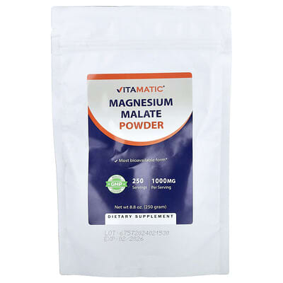 Magnesium Malate Powder, 8.8 oz (250 g)