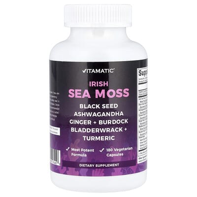Irish Sea Moss, 180 вегетарианских капсул