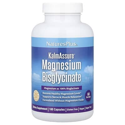 KalmAssure® Magnesium Bisglycinate, 180 Capsules (70 mg per Capsule)