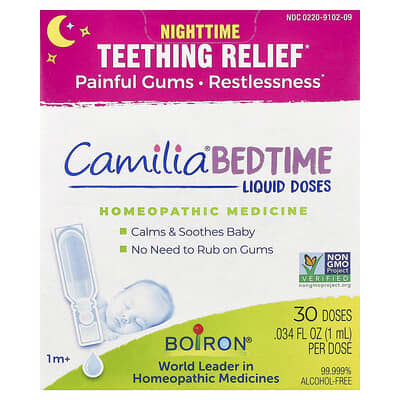 Camilia® Bedtime Liquid Doses, 1 Month+, 30 Doses, 0.034 fl oz (1 ml) Each