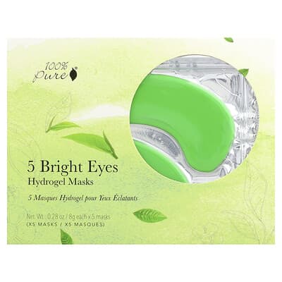 Bright Eyes, Hydrogel Eye Masks, 5 Masks, 0.28 oz (8 g) Each