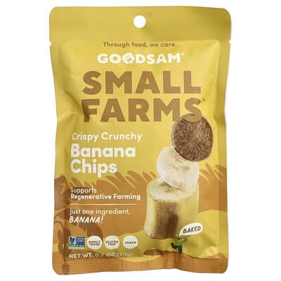 Хрустящие чипсы Small Farms™, Banana, 0.7 oz (20 g)