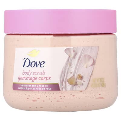 Body Scrub, Himalayan Salt & Rose Oil, 15 oz (425 g)