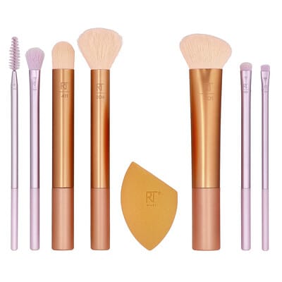 Level Up Brush + Sponge Set, 8 Piece Set