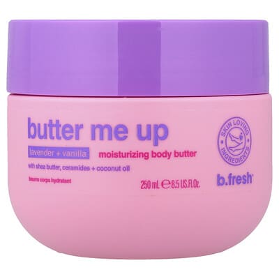 Butter Me Up, Moisturizing Body Butter, Lavender + Vanilla, 8.5 fl oz (250 ml)