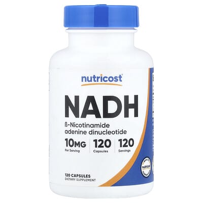 NADH, 10 mg, 120 капсул