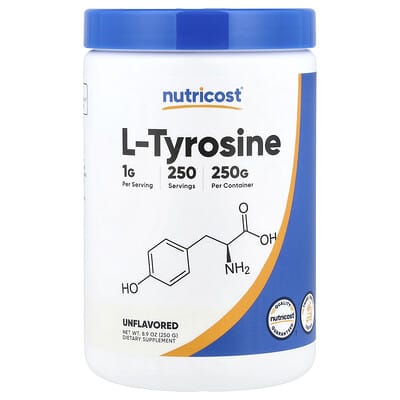 L-Tyrosine, Unflavored, 8.9 oz (250 g)
