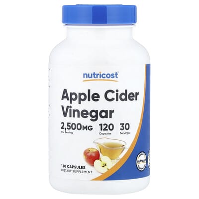 Apple Cider Vinegar, 120 Capsules (625 mg per Capsule)