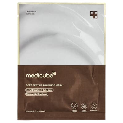 Deep Peptide Radiance Beauty Mask, 1 Sheet, 0.91 fl oz (27 ml)