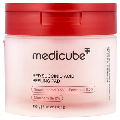 Medicube Red Succinic Acid очищающие пилинг-пады, 70 шт.