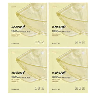 Очищающая гелевая маска Medicube с куркумой и койевой кислотой, 4 листа, 0.98 oz (28 g) каждая