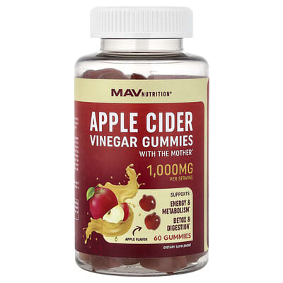 Желейные конфеты с яблочным уксусом и матерью, Apple, 60 штук