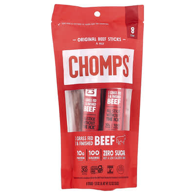 Original Beef Sticks, Mild, 8 Sticks, 1.15 oz (32 g) Each