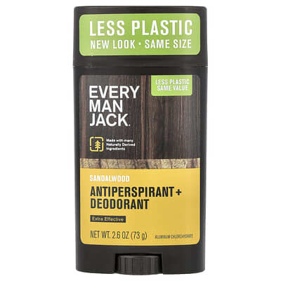 Дезодорант-антиперспирант Every Man Jack, Sandalwood, 2.6 oz
