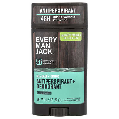 Антиперспирант + дезодорант Every Man Jack Sea Salt + Citrus 2.6 oz (73 g)