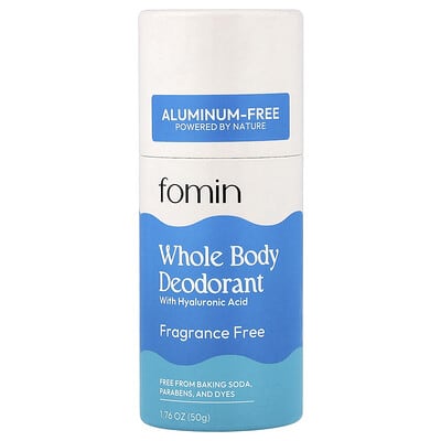 Дезодорант для всего тела fomin, без алюминия, без отдушек, 1.76 oz (50 g)